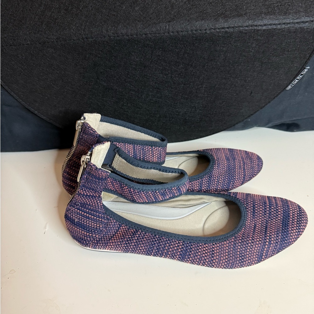 Aerosoles Pink and Blue Mary Jane Flats